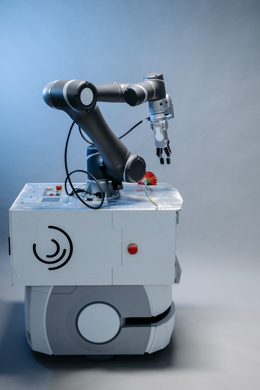 Industrial robotic arm illustrating automation and motion control